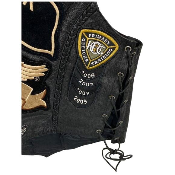 Vintage Harley HOG Life Member Leather Vest Size M – First Classic - Picture 7 of 8
